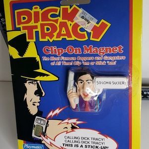 Vintage 1990 Dick Tracy Al "Big Boy" Caprice Disney Clip On Magnet On Ca…